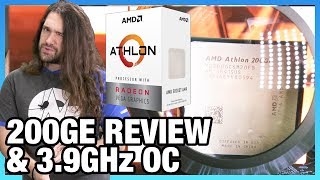 AMD Athlon 200GE Review amp 39GHz Overclocking  Budget Gaming CPU [upl. by Julide791]