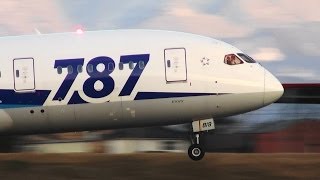 Dreamliner ANA Boeing 7878 JA819A LANDING TOYAMA Airport 富山空港 201415 [upl. by Goldfarb]