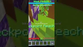 Playing block parkour version 3 part 56 with music minecraft minecraftshorts parkour [upl. by Taddeo]