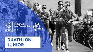 2023 World Multisport Duathlon Championships Ibiza Junior Highlights [upl. by Nohtiek44]