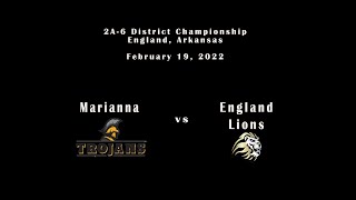 Marianna Trojans Basketball vs England District Championship [upl. by Melania]