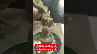 Bole nath clay art 2024bolenathstatus bole mahakal mahakalstatus mahadev ji [upl. by Naeroled]