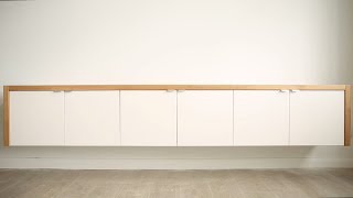 DIY Floating Sideboard IKEA Hack  theworktop [upl. by Landrum]