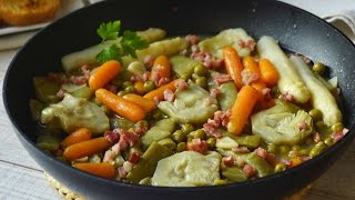 Menestra de verduras Fácil ligera y muy saludable [upl. by Llemrej491]