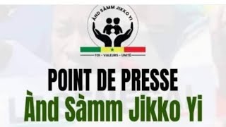 Point de Presse Ànd Sàmm Jikko yi [upl. by Lawtun]