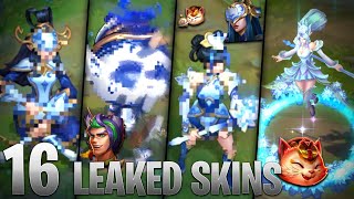 16 NEW LEAKED SKINS  Rose Firecracker Porcelain  League of Legends [upl. by Ynoble232]