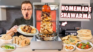 Easy Authentic Shawarma Completely From Scratch [upl. by Fabrin63]