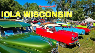 Iola Wisconsin Old Car Show USA classic car show 40 year tradition antique cars classic cars [upl. by Otsirc227]