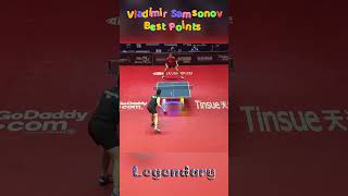 Vladimir Samsonovs Best Table Tennis Points  Top Shots amp Highlights [upl. by Skilken]