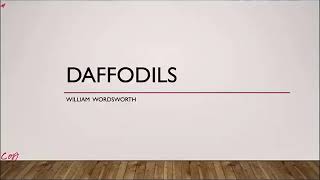 Daffodils by William Wordsworth Poetry Analysis [upl. by Oned299]