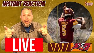 Washington Commanders vs Tampa Bay Buccanners LIVE Instant Reaction amp Analysis [upl. by Hubert]