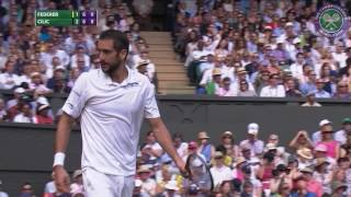 2016 Day 9 Highlights Roger Federer vs Marin Cilic [upl. by Yromas]