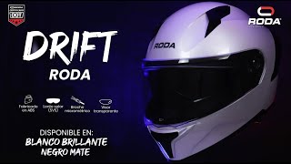 Casco para moto RODA DRIFT estilo cerrado♦︎mica transparente♦︎tonos sólidos casco cascosmoto roda [upl. by Yerroc]