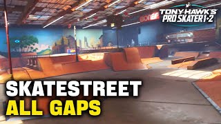 All Skatestreet Gaps in TONY HAWKS PRO SKATER 12 Gap Master Guide [upl. by Odrude526]