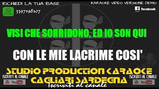 Stadio Con le mie lacrime KARAOKE STRUMENTALE [upl. by Odareg]