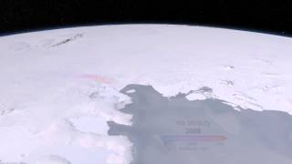 West Antarctic Glacier Ice Flows and Elevation Change [upl. by Thrift485]