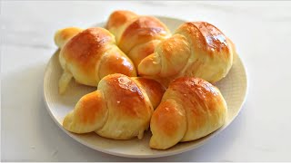 Soft and Fluffy Crescent Rolls Recipe  Crescent Dinner Rolls Recipe Easy Crescent Rolls in 4 Steps [upl. by Groh]