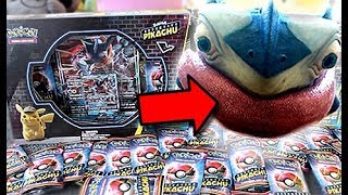 Detective Pikachu Greninja GX Case File Box Opening [upl. by Atinauj948]