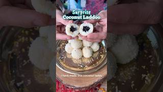 Coconut Laddoo with a surprise filling using Chilean Prunes [upl. by Oicam481]