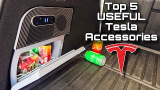 Top 5 Most USEFUL Tesla Model Y Accessories [upl. by Blake295]