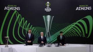 202324 UEFA Europa Conference League QuarterFinal Draw [upl. by Drofnats]