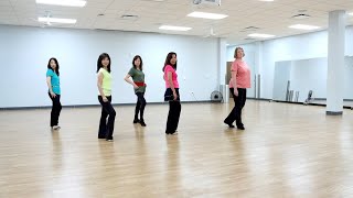 Samba Whisper  Line Dance Dance amp Teach in English amp 中文 [upl. by Aihsele90]