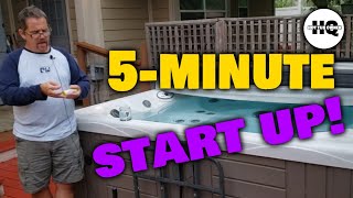 Hot Tub Water Chemical Start Up Step by Step [upl. by Ultan]