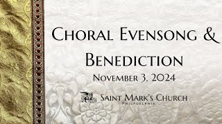 Choral Evensong amp Benediction  11324 [upl. by Jorgenson110]