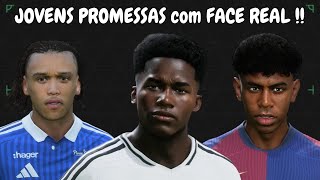 eafc25 JOVENS PROMESSAS com FACE REAL para o seu MODO CARREIRA no fc25  Sub 19 [upl. by Sacken758]