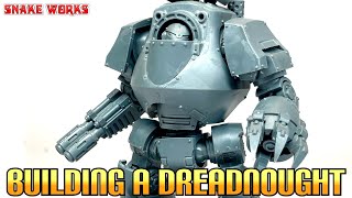 Horus Heresy Hobby Project Episode 4 Building a Contemptor Dreadnought for the Age of Darkness [upl. by Guthry647]