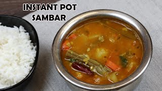 Vegetable Sambar Instant PotSouth Indian Lentils  Sowjis Kitchen [upl. by Ursel]