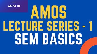 1 SPSS AMOS  Understanding the Fundamentals of Structural Equation Modelling  Research Coach [upl. by Gassman]