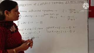 Applications of Laplace transform solutions of simultaneous differential equations lect14 [upl. by Richel315]