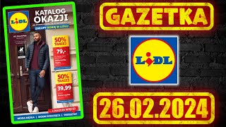 LIDL  NOWA GAZETKA  Nowe PROMOCJE od 26022024  KATALOG OKAZJI W LIDLU [upl. by Alletneuq]