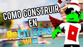 😱Como construir en Rocitizens😱 Roblox nuevo 2023 tutorial [upl. by Esirrehc286]