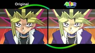 Yu Gi Oh Original vs 4Kids Side by Side Comparison Part 1 [upl. by Ysabel]