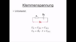 Klemmenspannung [upl. by Batty419]