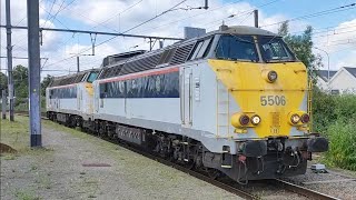 NMBS SNCB Treinen In Schaarbeek station Klaxons 11072024 [upl. by Yra]