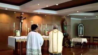 2015 Papal Visit Manila Latin Tridentine Low Mass  Leonine Prayers [upl. by Adamek]