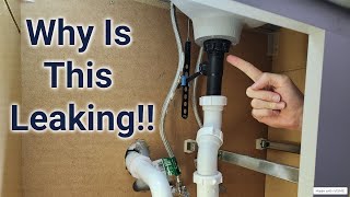 Getting a Watertight Seal on the Sink Drain Assembly [upl. by Ades]