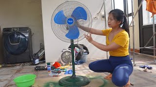 LUONG THI TU Restoration  Genius maintenance repair electric motor fan 220v [upl. by Chaworth]