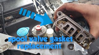 2011 Honda Odyssey vtec solenoid gasket replacement spool valve [upl. by Erlinna]