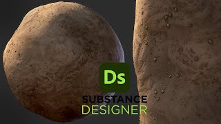 Stylized Dirt Terrain  Substance 3D Designer [upl. by Joed]