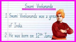 10 Lines On Swami Vivekananda in English  Essay On Swami Vivekananda  Swami Vivekananda Essay [upl. by Isidoro]