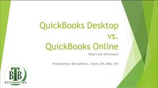 QuickBooks Desktop vs QuickBooks Online [upl. by Sheba499]