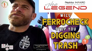 Ferrocheck  Will It Stop You From Digging Trash  Nokta Makro Legend  Metal Detecting UK [upl. by Modla602]