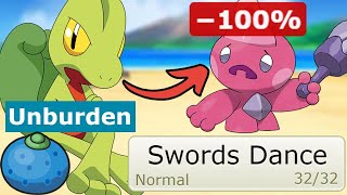 Oran Berry Unburden Swords Dance Treecko is An INSANE SWEEPER [upl. by Shaia586]