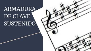 As ARMADURAS DE CLAVE dos SUSTENIDOS  Teoria Musical [upl. by Vierno]