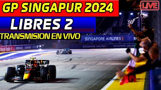 🔴F1 DIRECTO GP SINGAPUR LIBRES 2  TRANSMISION EN VIVO REACCIONANDO en VIVO Live timming [upl. by Erlene]