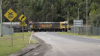 TasRail cement train 2012TR02 arriving into Railton 04082024 [upl. by Gnet519]